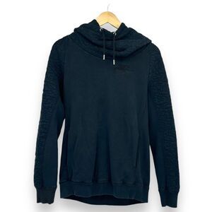 Nike Women's Quilted Rally Hoodie Cowl Neck Blue Size XS